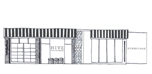 An Illustration of the Hive Trade Showroom Storefront